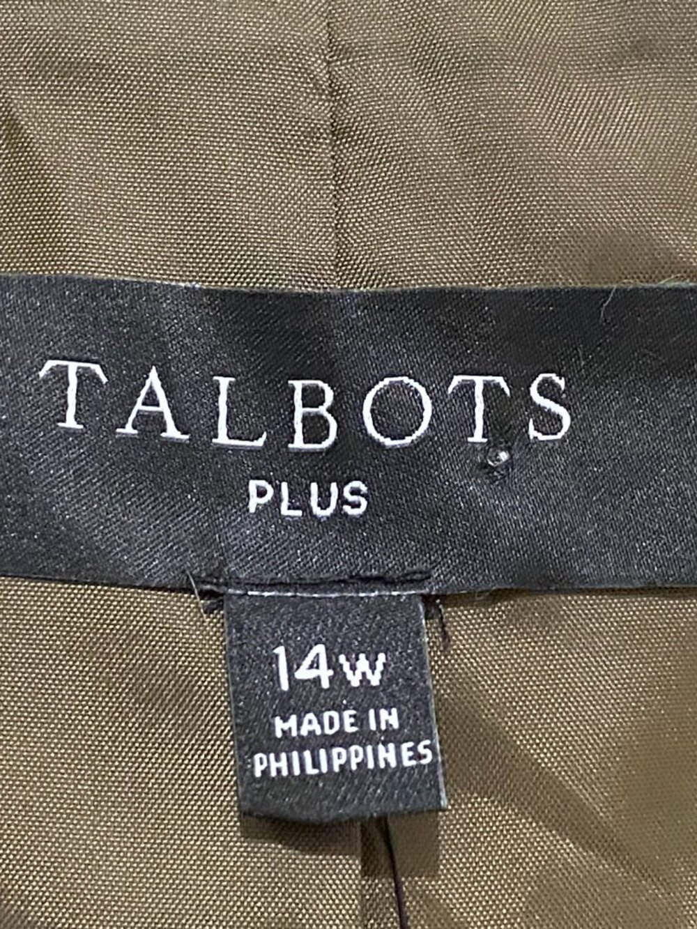 NWT Talbots Sz 14W Womens Wool Blend Jacket Button Front Pockets 2 Pockets Check - Picture 11 of 13